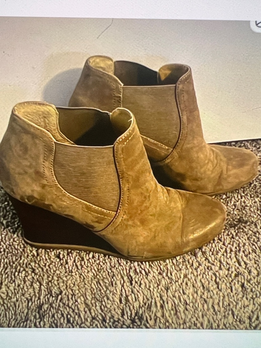 Leather Wedge Shoes